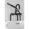 Aqua Vintage CCK8400DX Freestanding Tub Faucet with Supply Line, Stop Valve, Matte Black CCK8400DX - alternate 3